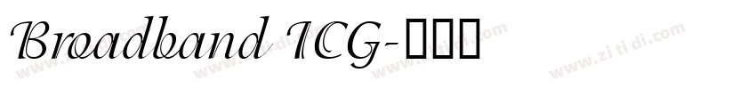 Broadband ICG字体转换